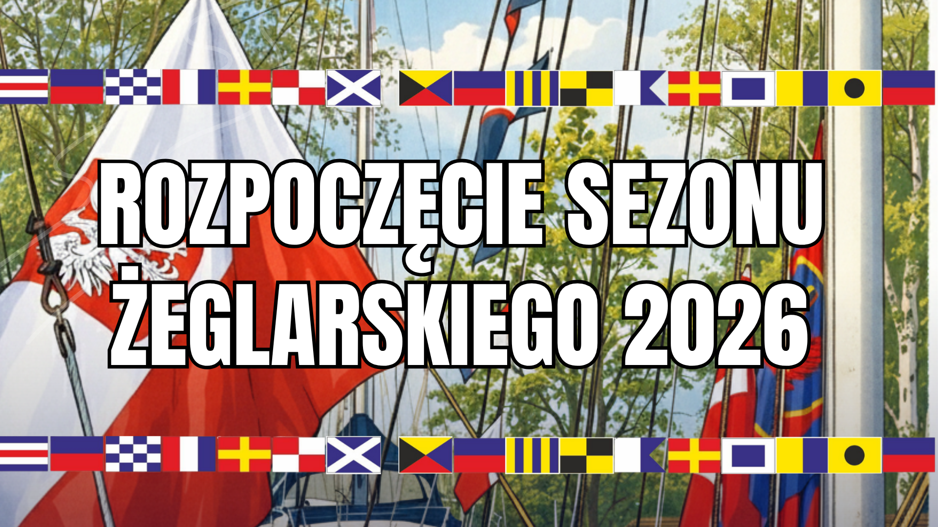 Grafika z napisem dołącz do reprezentacji Szczecina na regaty The Tall Ships Races 2026
