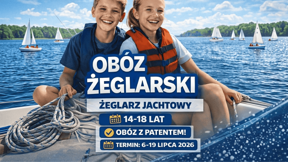 Obóz żeglarski - żeglarz jachtowy