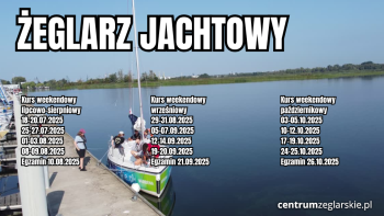 Kurs na żeglarza jachtowego - czwarty termin